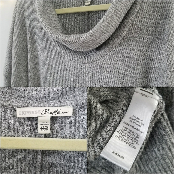 Express Oversized Ribbed Sweater - Picture 3 of 3